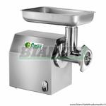 Tritacarne con telaio carenato e gruppo di macinazione inox, alimentazione 220 V. Mod: 12/C Inox Monofase. Fimar