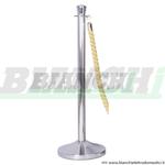 Asta delimita corsie colore inox lucido per cordoni a treccia. AC5118I Forcar