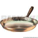 Padella flambè diametro 26 cm inox-cuprum, manico in legno. AV4581 Forcar