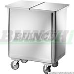 Tramoggia su ruote in acciaio inox. AV4666 Forcar