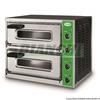 Forno per pizza B7+7 Trifase a Doppia camera. Professionale con fondo in refrattario. Porte con vetro B7+7T Fama