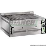 Griglia A Pietra Lavica Fimar B80. Potenza 17 KW Alimentazione Metano o GPL Dim. L 81 X P 80 X H 38 Cm Fimar