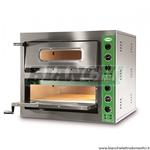 Forno per pizza B8 a doppia camera Trifase. Professionale con fondo in refrattario. Porta con vetro B8+8T  Fama