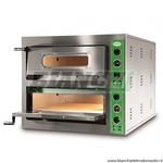 Forno per pizza a doppia camera Trifase(B9). Professionale con fondo in refrattario. Porta con vetro B9+9T Fama