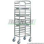 Carrello portateglie CA 1479 in acciaio inox. 14 GN 1/1 Forcar