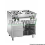 Cucina professionale con 4 piastre elettriche e vano giorno. Mod: CC74P Fimar