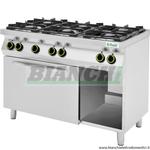 Cucina 6 fuochi a gas, forno elettrico + vano a giorno.CC76GFEV Fimar