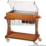 CL 2785W ESPOSITORE WENGE' A PIASTRE EUTETTICHE CON CUPOLA IN PLEXIGLASS Forcar