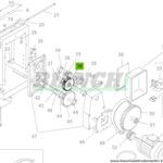 Ingranaggio di ricambio per Macchina per pasta fresca MPF4 - CO2092 Fimar