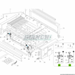 Ricambio CO8129: Coppia di bruciatori gas GPL DX+SX per griglia pietra lavica B115 Fimar