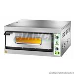 Forno per Pizza elettrico trifase, telaio inox luce Interna e porta a vetro. Mod: FES/4 TRIFASE Fimar