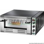 Forno pizzeria a gas metano inox con piana refrattaria, porta vetro e luce. Modello: FGI/6 Fimar