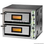 Forno per pizzeria elettrico trifase, telaio inox e piano di cottura in materiale refrattario. Mod: FME4+4 Fimar