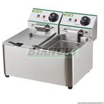 Friggitrice Doppia 2 x 4,2 litri di olio e potenza 2+2Kw. Mod FY4L2 Fimar - Easy line