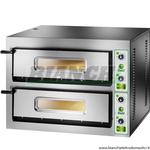 Forno professionale per pizza e focacce, piano in refrattario, luce interna e porta a vetro. FYL/4+4 MONOFASE Fimar