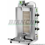 Gyros kebab a Gas, potenza 10,2 Kw monofase, 6 bruciatori ceramici a infrarossi, telaio in acciaio inox.GYR60M Fimar