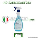 6 PZ. Detergente igienizzante pronto uso specifico per uso nel settore alimentare. SANICLEANF750 Fimar