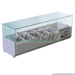 Vetrina refrigerata inox aisi201 per bacinelle.VRX1200-330FC Forcar Forcold