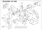 Ricambio F2538. Pomolo per segaossa serie 1830 . Fama