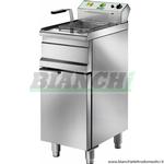 Friggitrice elettrica professionale con vasca da 13 litri con mobile inox e resistenza removibile. mod: SFM13 Fimar