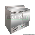 Saladette a refrigerazione statica, telaio inox AISI304, temp +2° +8°C termostato digitale, mod. PS200 Forcar