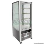 Vetrina espositore refrigerato con 4 lati a vetro. Capacità 408 Lt. VGP400R Forcar