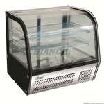 Espositore refrigerato vetrina da banco a vetro temp +2/+8°C cap 100 litri potenza 160 W luce led. Mod: VPR100 Forcar