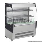 Espositore murale refrigerato ventilato, struttura in acciaio e vetro con sbrinamento automatico. Mod. RTS200C Forcar