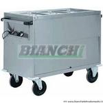 CT 1766 TD ESPOSITORE CALDO INOX BAGNOMARIA ARMADIATO 2x GN1/1 TEMPERATURA DIFFERENZIATA Forcar