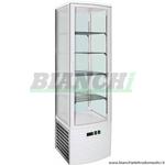 Espositore vetrina refrigerata ventilata con illuminazione led temp +2/+8 °C capacità 280 lt. Mod: LSC280 Forcar