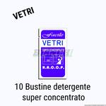 Pulizia Vetro e cristalli, super concentrato. N° 10 bustine monodose Bianchi